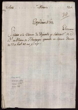 Elección de diputado y substitutos