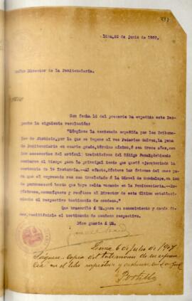 Testimonio de condena