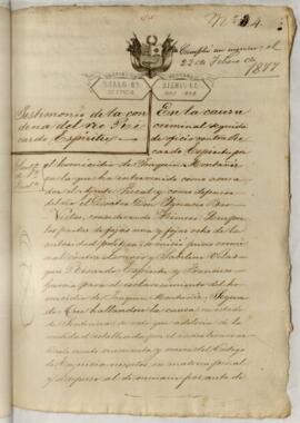 Testimonios de condena