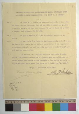 Contrato de provisión de polvillo de arroz