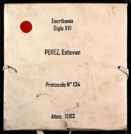 Protocolo notarial de Esteban Pérez