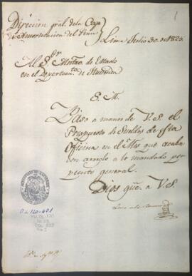 Presupuesto de sueldos