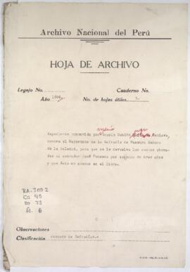 Devolución de cantidad de pesos