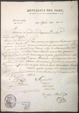 Solicitud de autos de recurso de nulidad