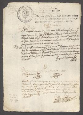 Entrega de testimonio