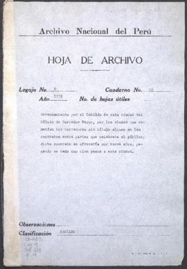 Testimonio de autos