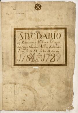 Protocolo notarial de Teodoro Ayllon Salazar