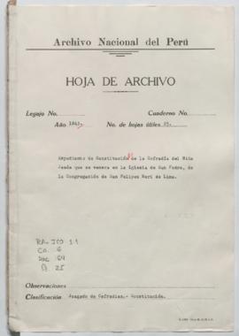 Constitución de cofradía