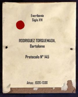 Protocolo notarial de Bartolomé Rodríguez de Torquemada