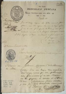 Solicitud de licencia de salida para barco