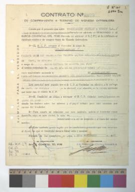 Contrato por compra-venta de divisas.