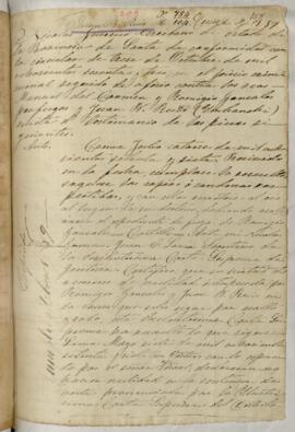 Testimonio de condena