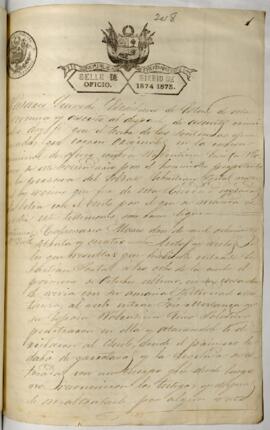 Testimonio de condena