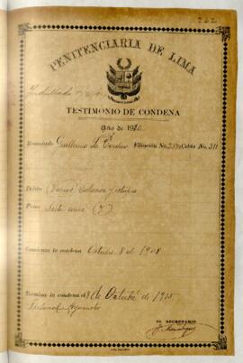 Testimonios de Condena