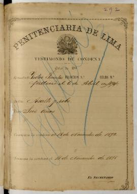Copia certificada de condena