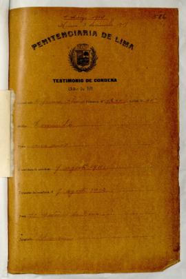 Testimonio de condena