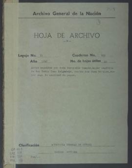 Cantidad de pesos