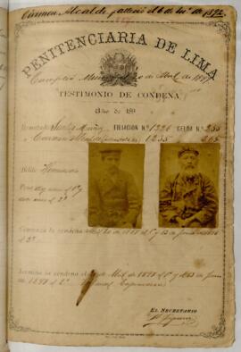 Testimonio de condena