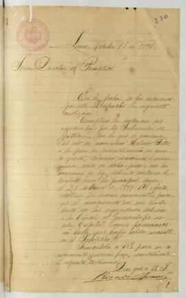 Testimonio de condena