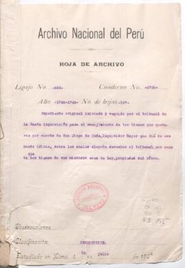 Recogimiento de bienes