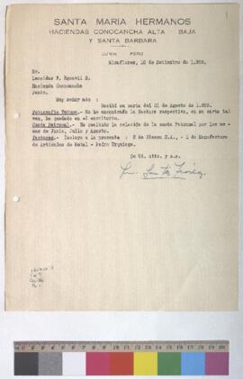 Relación de cuota patronal y envío de facturas