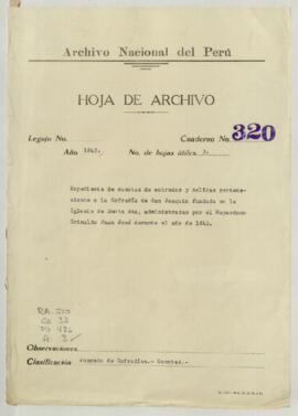 Cuentas de entradas y salidas