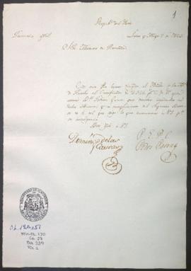 Certificaciones de derechos a la Aduana de Huacho