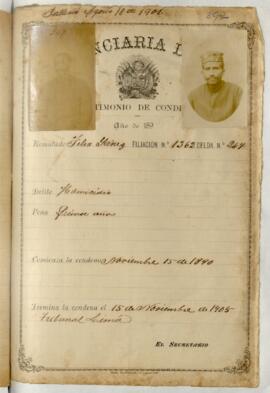 Testimonio de condena