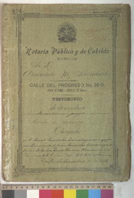 Testimonio de escritura de cesión en pago