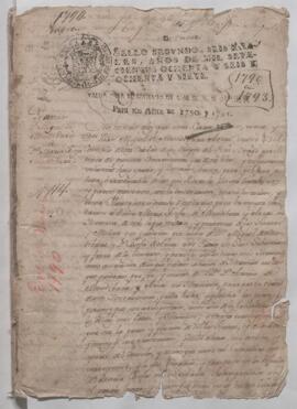 Protocolo notarial de Pedro Josep de Angulo