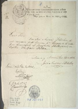 Solicitud de licencia de salida para bergatín