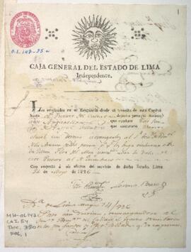 Envío de papel sellado