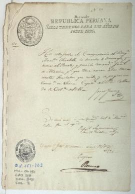 Solicitud de licencia de salida para barco