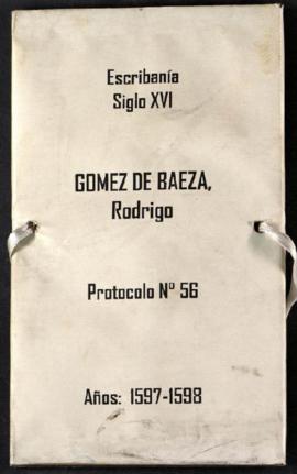 Protocolo notarial de Rodrigo Gómez de Baeza