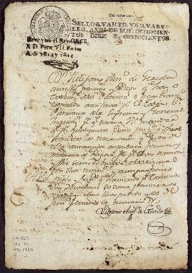 Entrega de testimonio