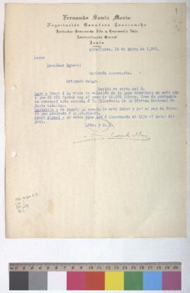 Envío de cosecha de lana y viaje a Conocancha