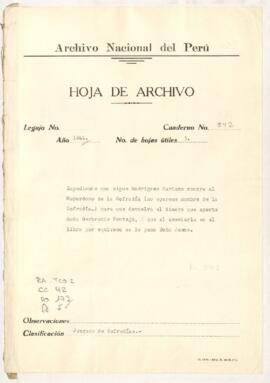 Devolución de cantidad de pesos