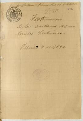 Testimonio de condena