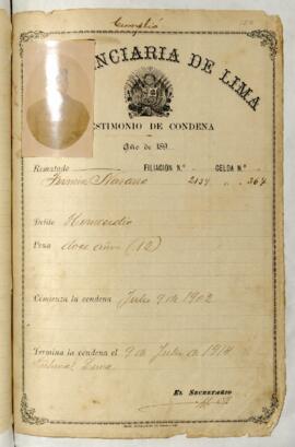 Testimonio de Condena