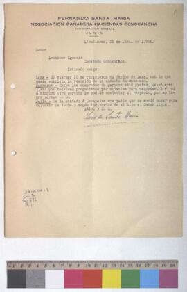 Recepción de lana, venta de ganados y envío de paila