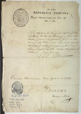 Solicitud de licencia de salida para barco