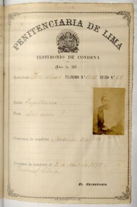 Testimonio de condena