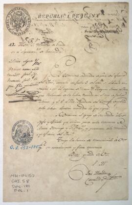 Pago de sueldos a jefes y oficiales en conventos