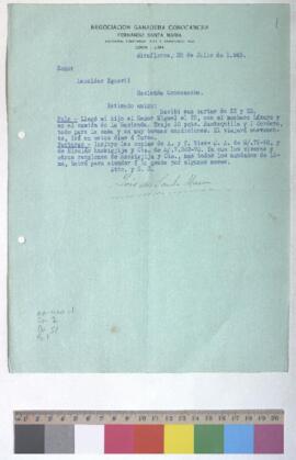 Envío de mantequilla, cordero y facturas