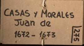 Protocolo notarial de Juan de Casas y Morales