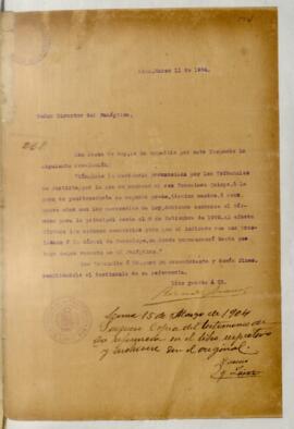 Testimonio de condena