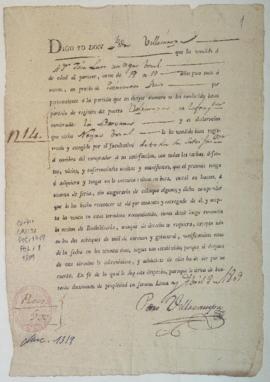 Contrato de venta de esclavo