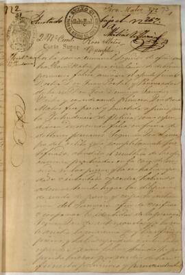 Testimonio de condena