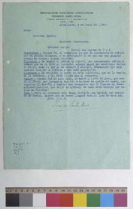 Convocatorio de receptora, pago médico, envío de eter, aceite y suero