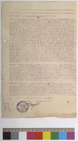 Certificado de indemnización